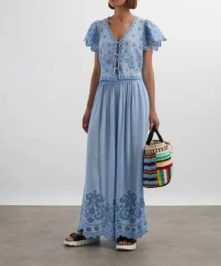 Hunter Bell Tops^Bardot Eyelet Tie Front Top