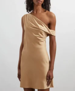 Significant Other Dresses^Becca Sand Satin Mini Dress