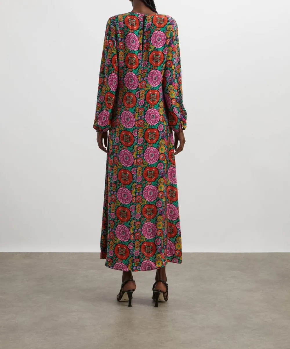 Liberty Dresses^Begonia Garden Soft Column Maxi Dress
