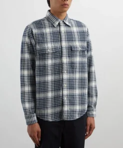Adsum Shirts^Beige Check Classic Plaid Workshirt
