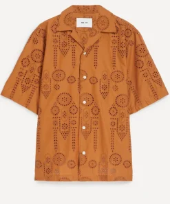 NN07 Shirts^Ben Embroidery Anglaise Shirt