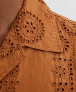 NN07 Shirts^Ben Embroidery Anglaise Shirt