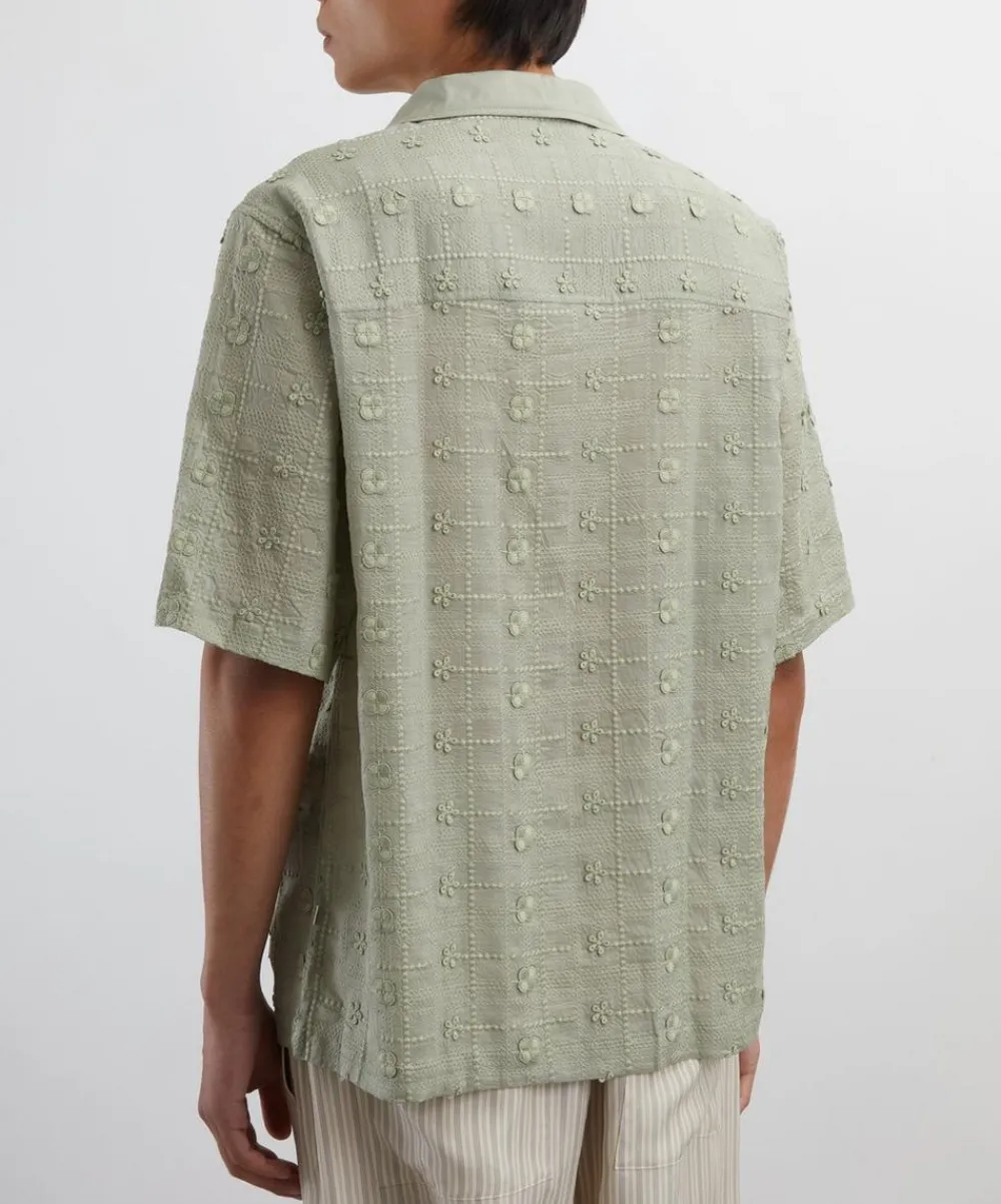 NN07 Shirts^Ben Embroidery Anglaise Shirt
