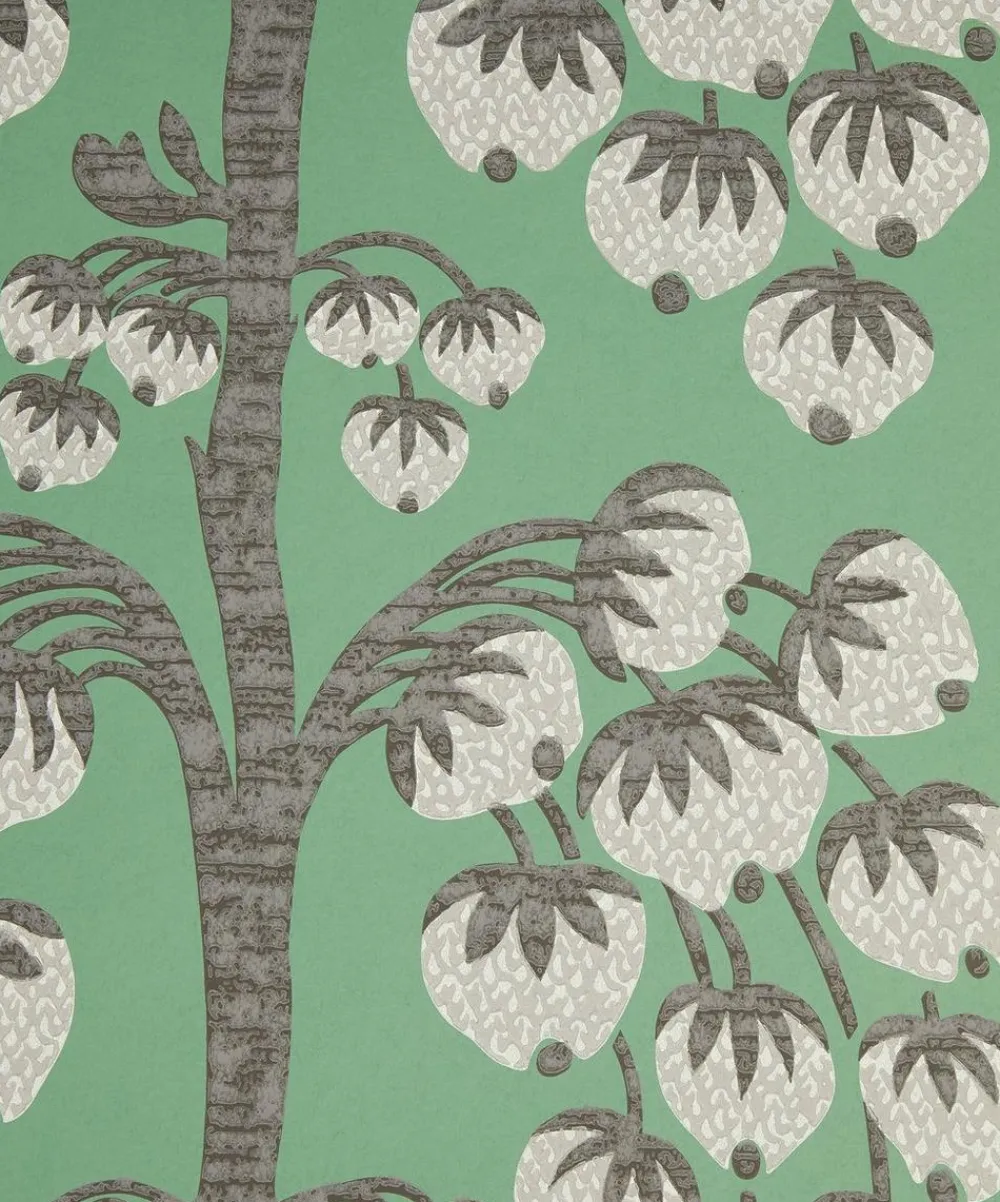 Liberty Interiors Wallpaper|Wallpaper^Berry Tree Wallpaper in Jade