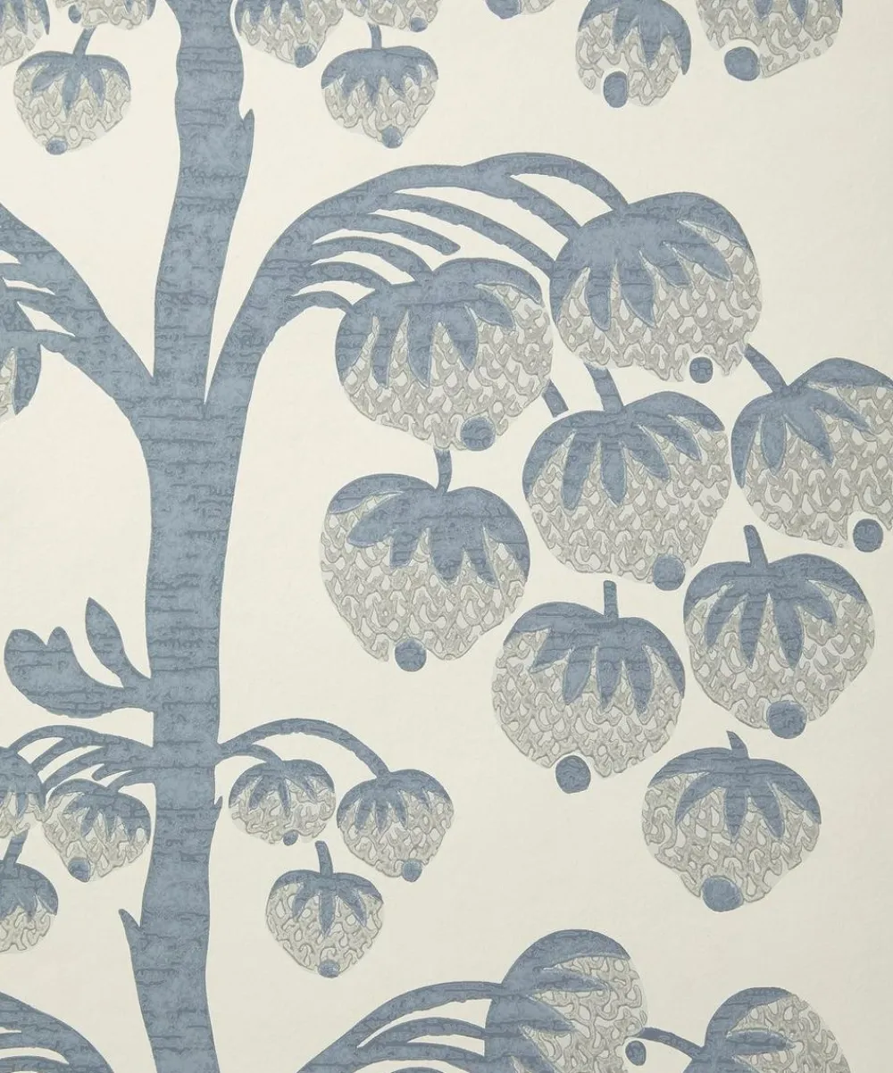 Liberty Interiors Wallpaper|Wallpaper^Berry Tree Wallpaper in Lapis