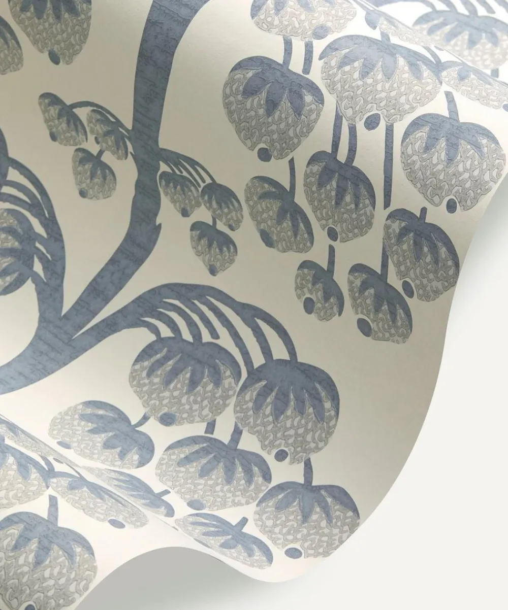 Liberty Interiors Wallpaper|Wallpaper^Berry Tree Wallpaper in Lapis