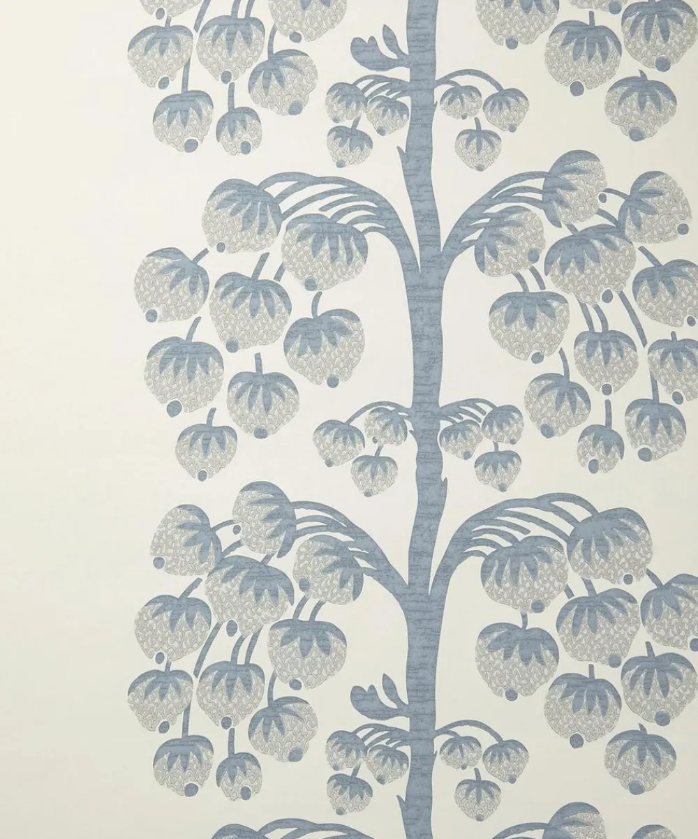 Liberty Interiors Wallpaper|Wallpaper^Berry Tree Wallpaper in Lapis