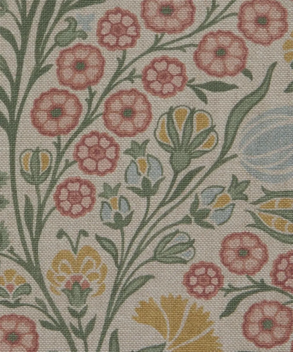 Liberty Interiors Furnishing Fabrics|Furnishing Fabrics^Berry Vine Linen in Lichen