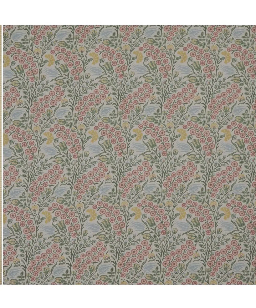 Liberty Interiors Furnishing Fabrics|Furnishing Fabrics^Berry Vine Linen in Lichen