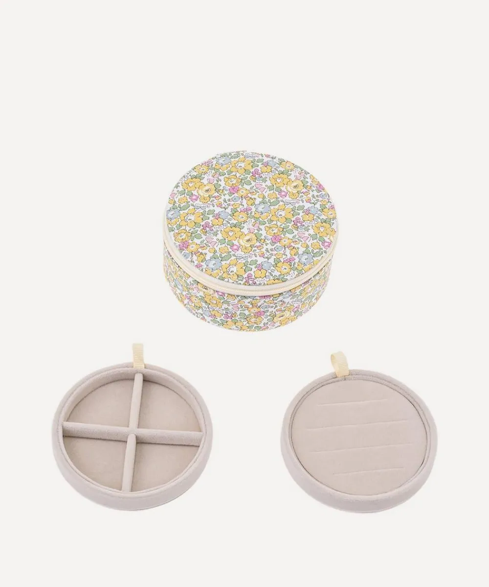 Bon Dep Storage|Bathroom^Betsy Ann Tana Lawn™ Cotton Round Jewellery Box