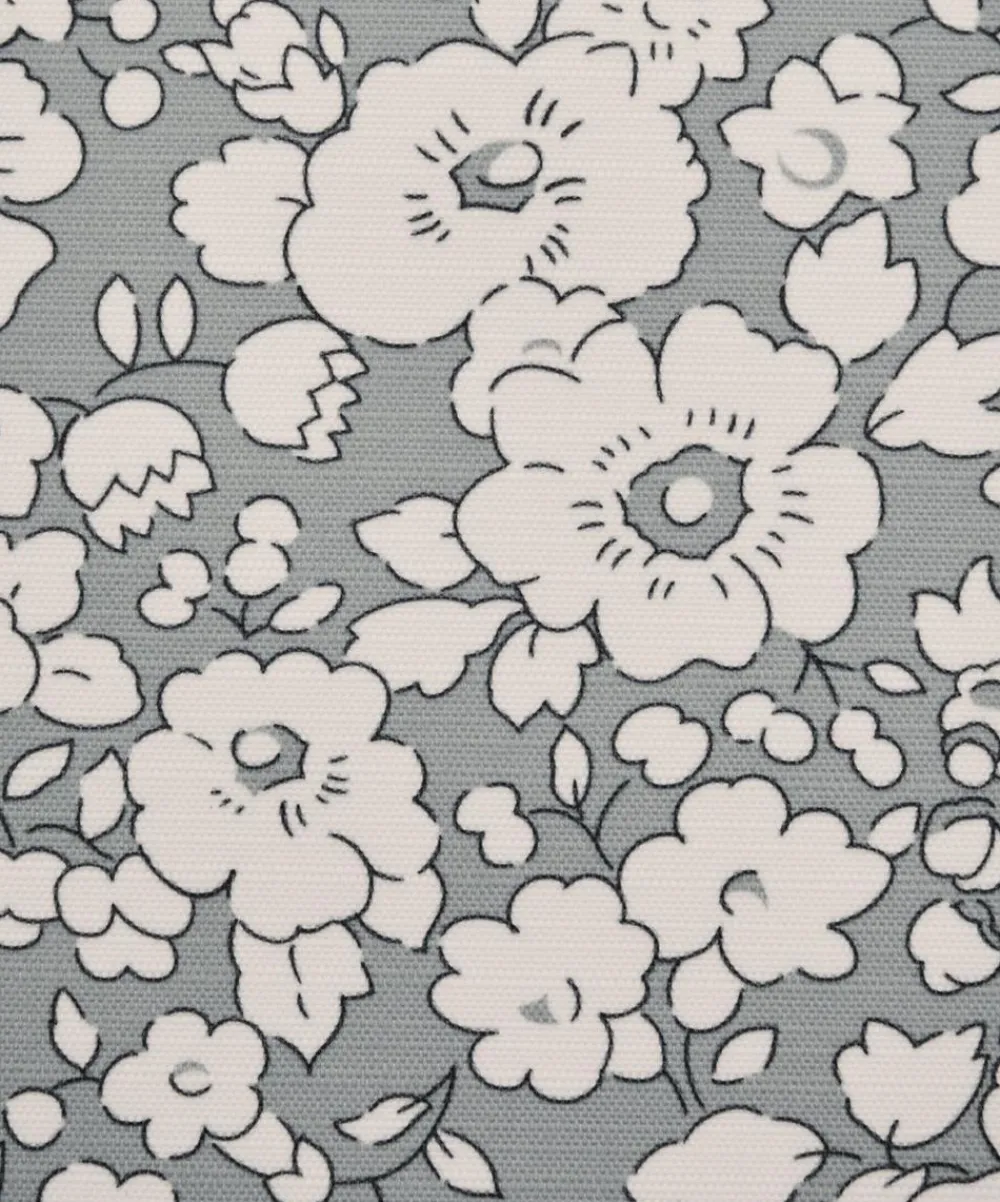 Liberty Interiors Furnishing Fabrics^Betsy Bloom Easton in Pewter – Outdoor