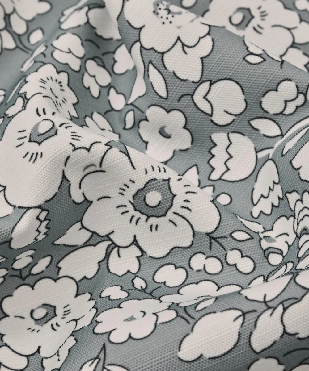 Liberty Interiors Furnishing Fabrics^Betsy Bloom Easton in Pewter – Outdoor