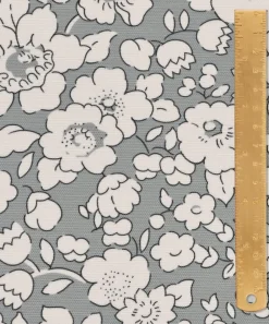 Liberty Interiors Furnishing Fabrics^Betsy Bloom Easton in Pewter – Outdoor