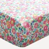 Coco & Wolf Bedding^Betsy Deep Pink Cot Fitted Sheet