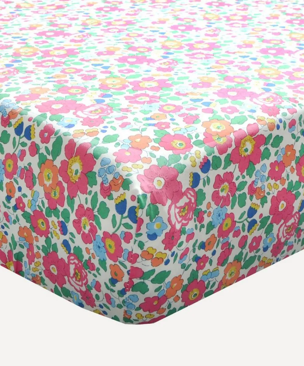 Coco & Wolf Bedding^Betsy Deep Pink Cot Fitted Sheet