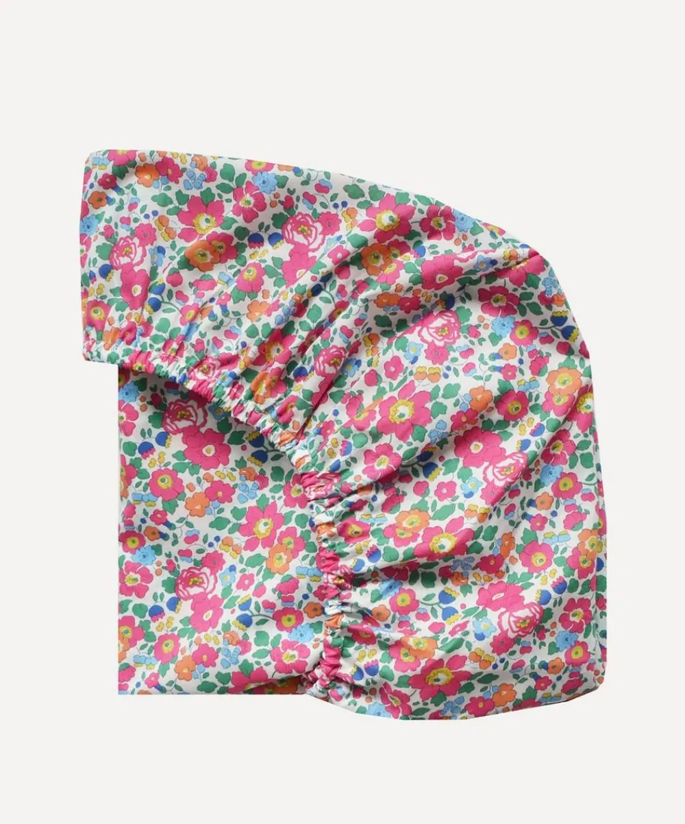 Coco & Wolf Bedding^Betsy Deep Pink Cot Fitted Sheet
