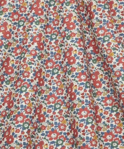 Liberty Interiors Furnishing Fabrics^Betsy Flora Cotton in Red Lac