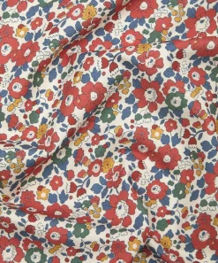 Liberty Interiors Furnishing Fabrics^Betsy Flora Cotton in Red Lac