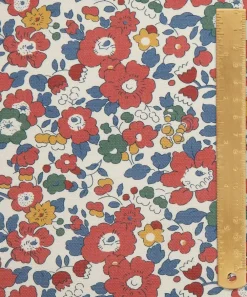 Liberty Interiors Furnishing Fabrics^Betsy Flora Cotton in Red Lac