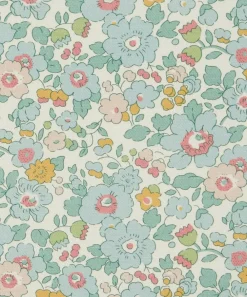 Liberty Interiors Furnishing Fabrics^Betsy Flora Cotton in Robins Egg