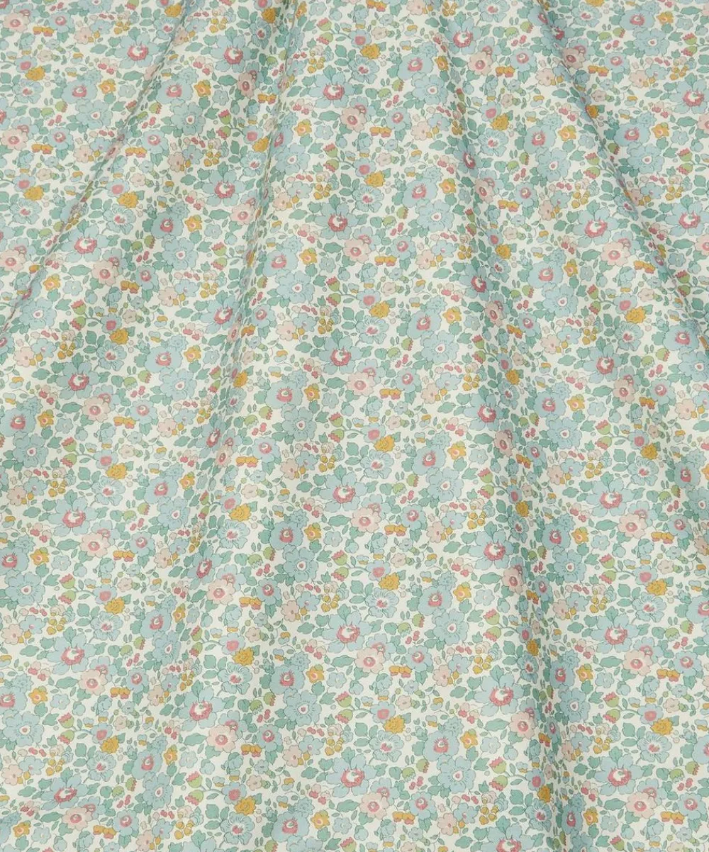 Liberty Interiors Furnishing Fabrics^Betsy Flora Cotton in Robins Egg