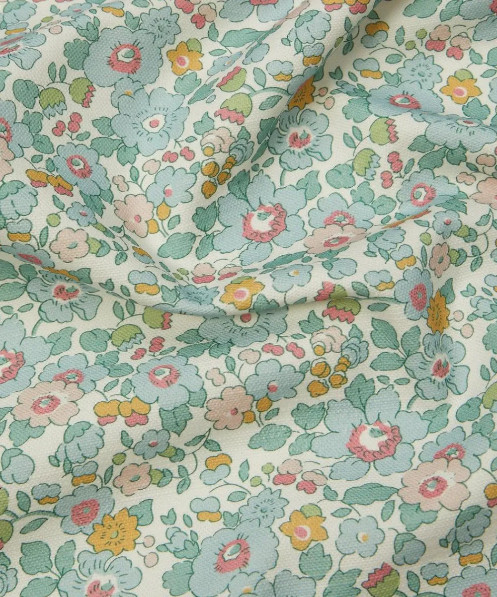 Liberty Interiors Furnishing Fabrics^Betsy Flora Cotton in Robins Egg