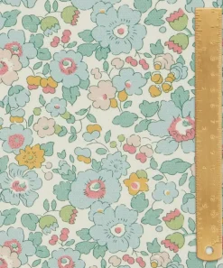 Liberty Interiors Furnishing Fabrics^Betsy Flora Cotton in Robins Egg