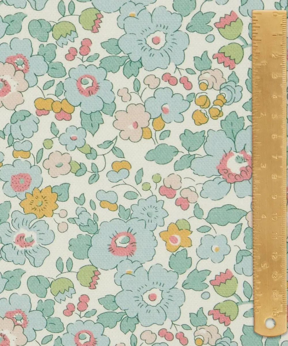 Liberty Interiors Furnishing Fabrics^Betsy Flora Cotton in Robins Egg
