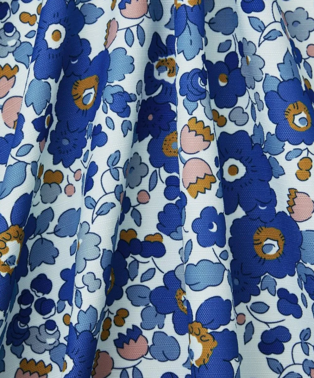 Liberty Interiors Furnishing Fabrics^Betsy Flora Easton in Lapis – Outdoor