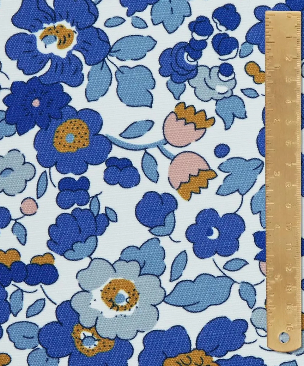 Liberty Interiors Furnishing Fabrics^Betsy Flora Easton in Lapis – Outdoor