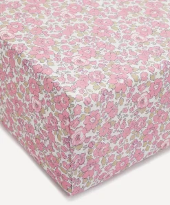 Liberty Bedding|Bedroom^Betsy Pink Tana Lawn™ Double Fitted Sheet