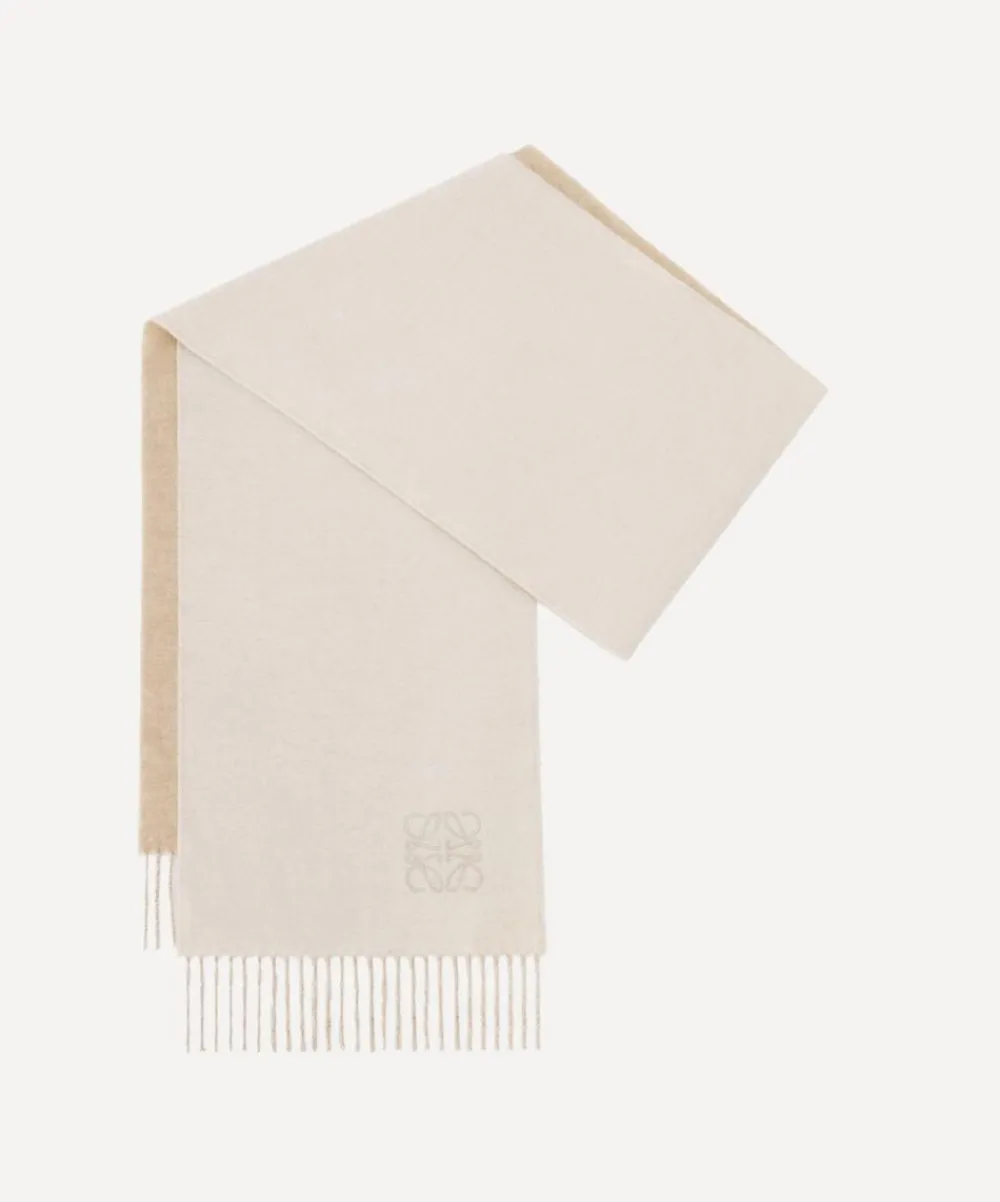 Loewe Scarves^Bi-Colour Wool-Blend Scarf