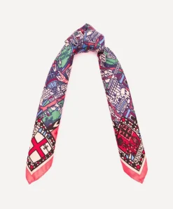 Liberty Scarves^Big Smoke Silk Twill Scarf (45X45cm)