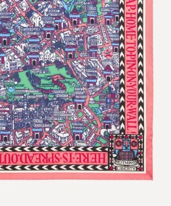 Liberty Scarves^Big Smoke Silk Twill Scarf (45X45cm)