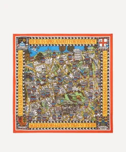 Liberty Scarves^Big Smoke Silk Twill Scarf (45X45cm)