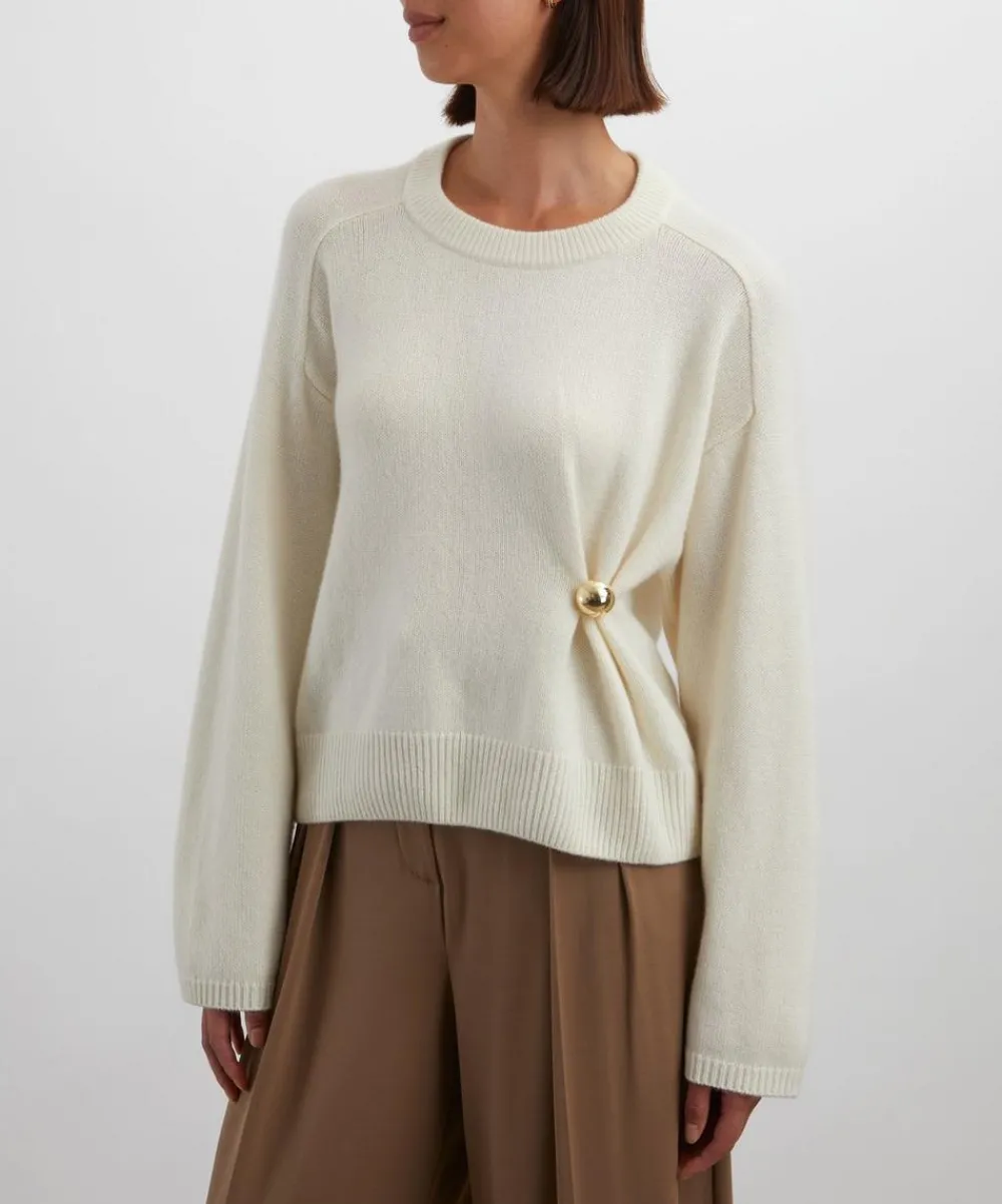 Loulou Studio Knitwear^Bill Metal Ornament Cashmere Jumper