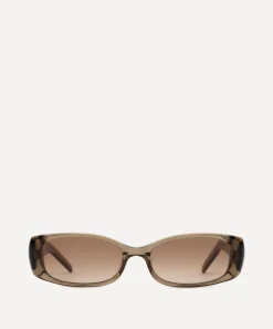 DMY Studios Sunglasses & Glasses^Billy Rectangle Transparent Olive Sunglasses
