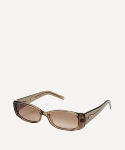 DMY Studios Sunglasses & Glasses^Billy Rectangle Transparent Olive Sunglasses