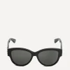Saint Laurent Sunglasses & Glasses^Black Acetate Cat-Eye Sunglasses