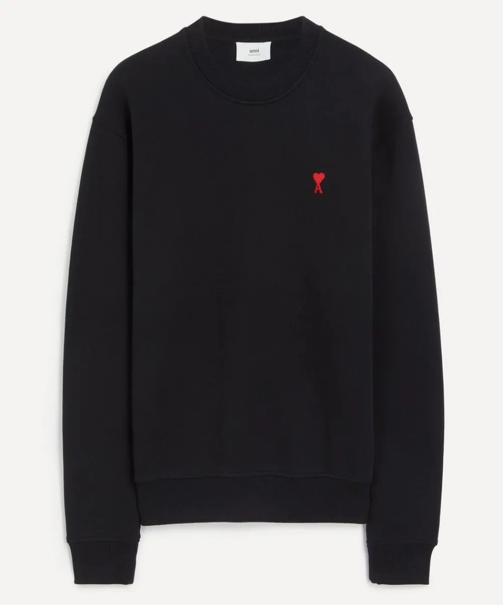 Ami Knitwear & Sweats^Black de Coeur Sweatshirt