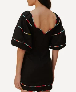 FARM Rio Dresses^Black Coloured Stripes Mini-Dress