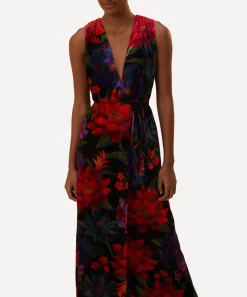 FARM Rio Dresses^Black Flower Season Maxi-Dress