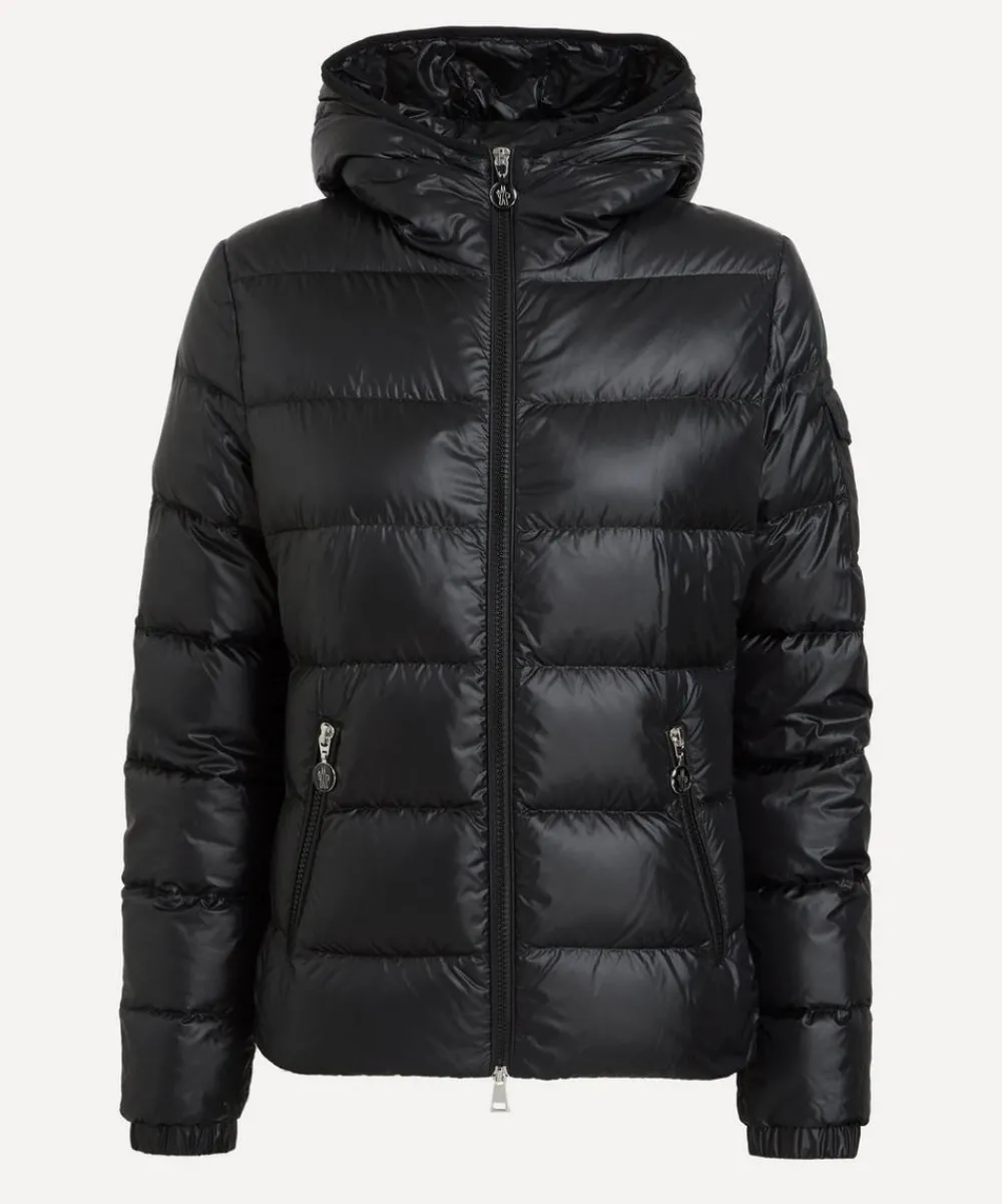 Moncler Coats & Jackets^Black Gles Hooded Short Down Jacket