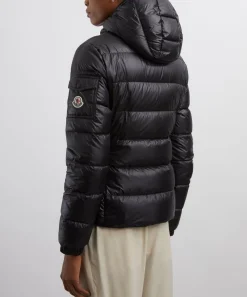 Moncler Coats & Jackets^Black Gles Hooded Short Down Jacket