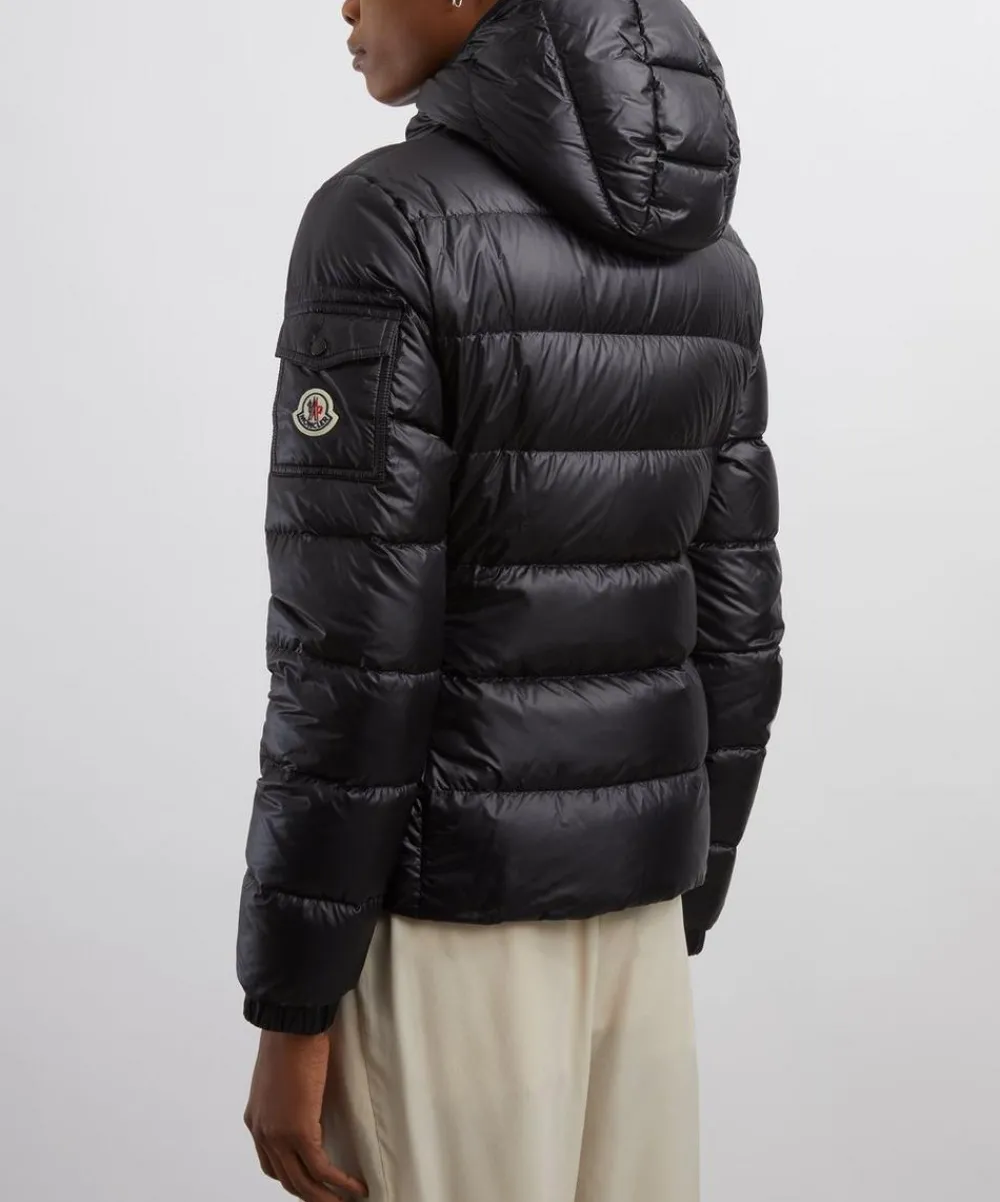 Moncler Coats & Jackets^Black Gles Hooded Short Down Jacket