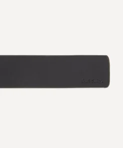 Paul Smith Belts^Black Leather Reversible Signature Stripe Belt