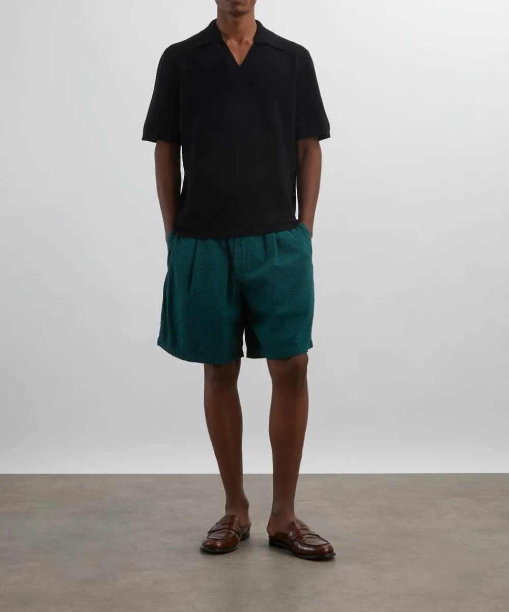 A.P.C. Tops^Black Livio Polo Shirt