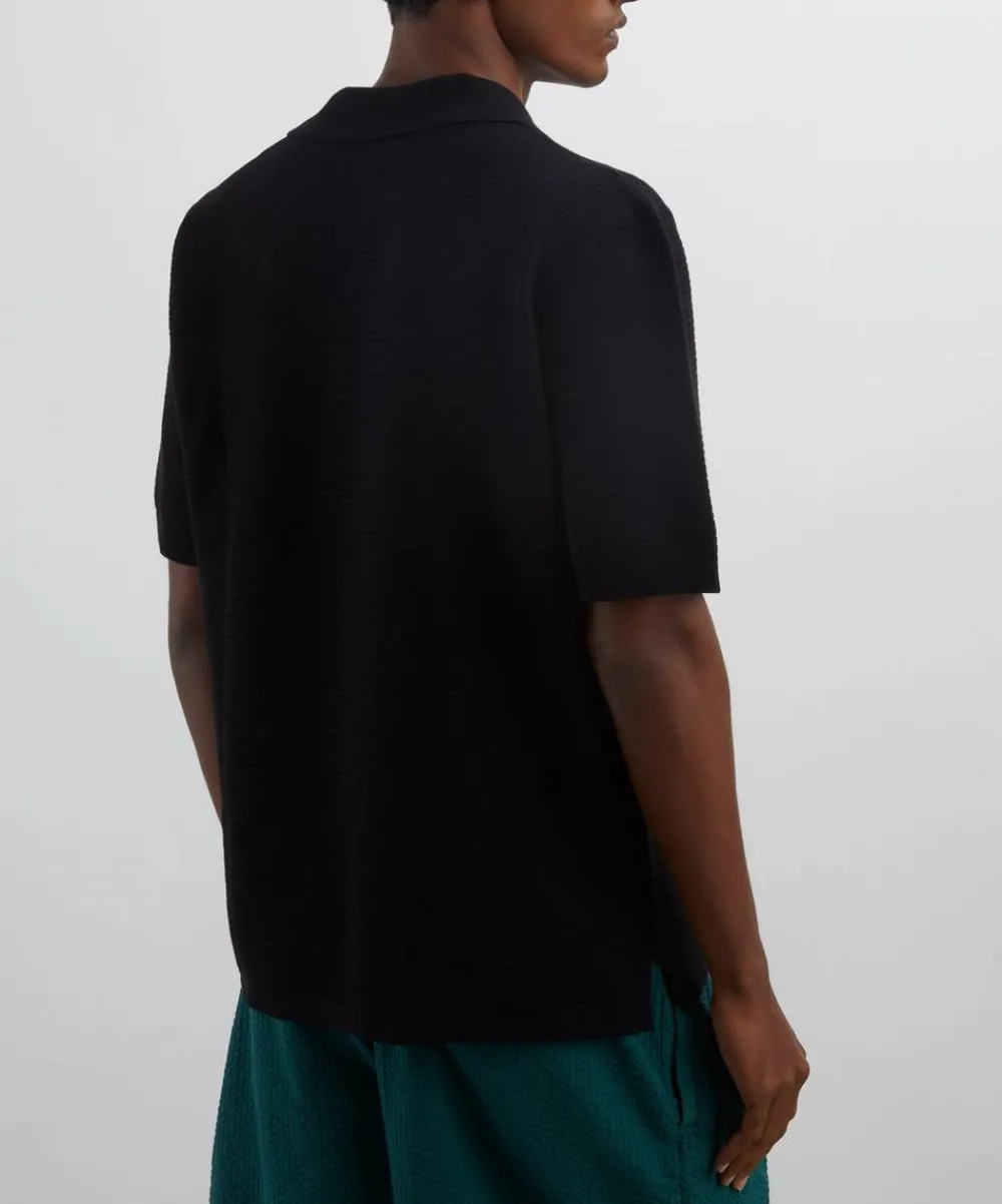 A.P.C. Tops^Black Livio Polo Shirt