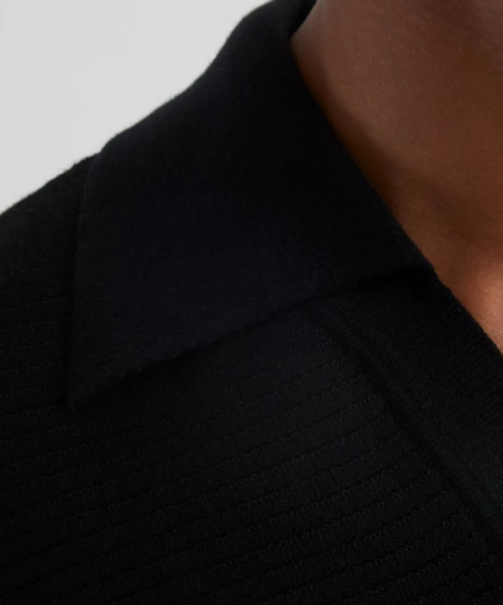 A.P.C. Tops^Black Livio Polo Shirt
