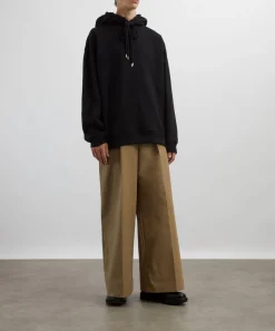 Dries Van Noten Knitwear & Sweats^Black Loose-Fit Hoodie